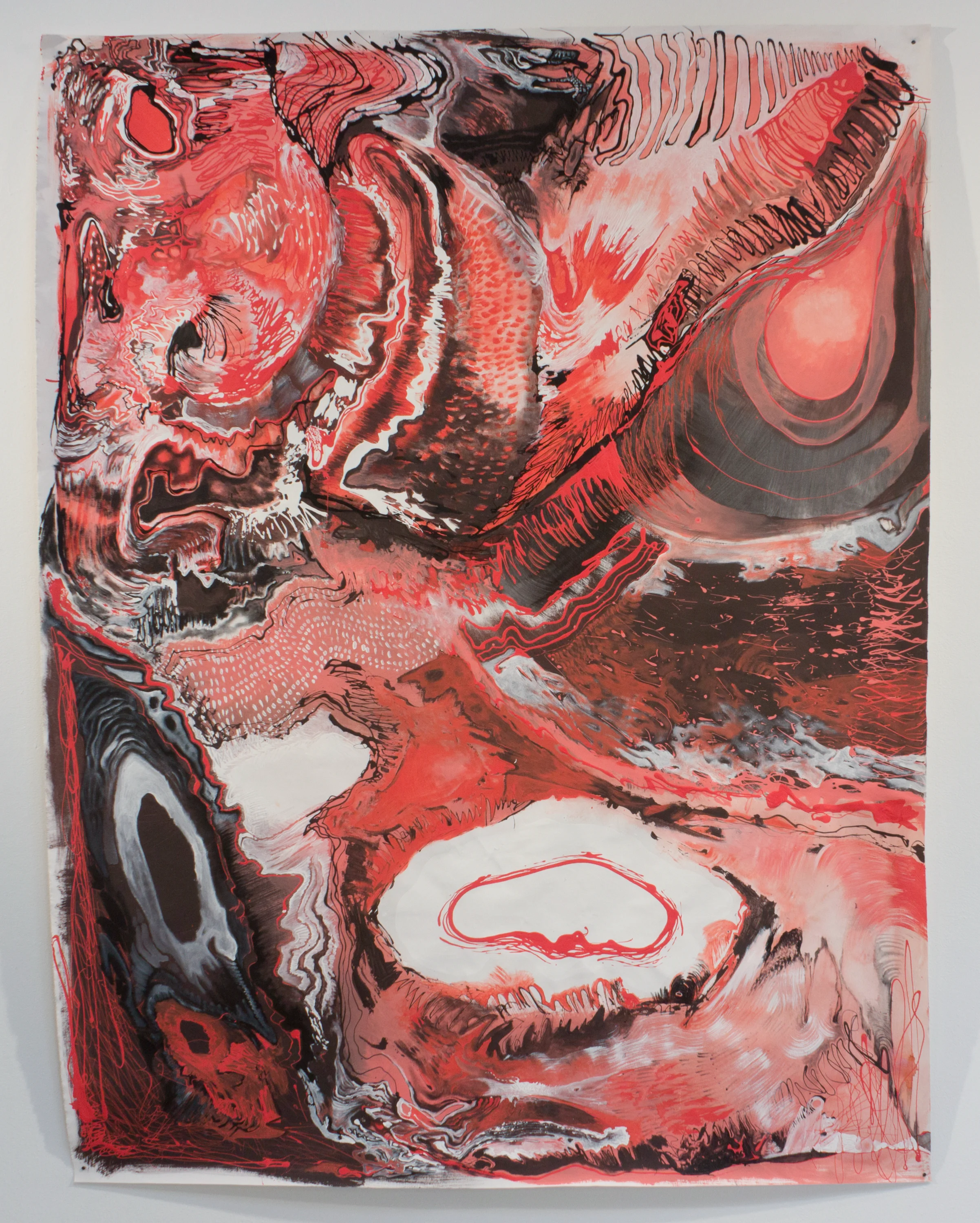 Untitled, 2012, latex on canvas, 72”x 48”