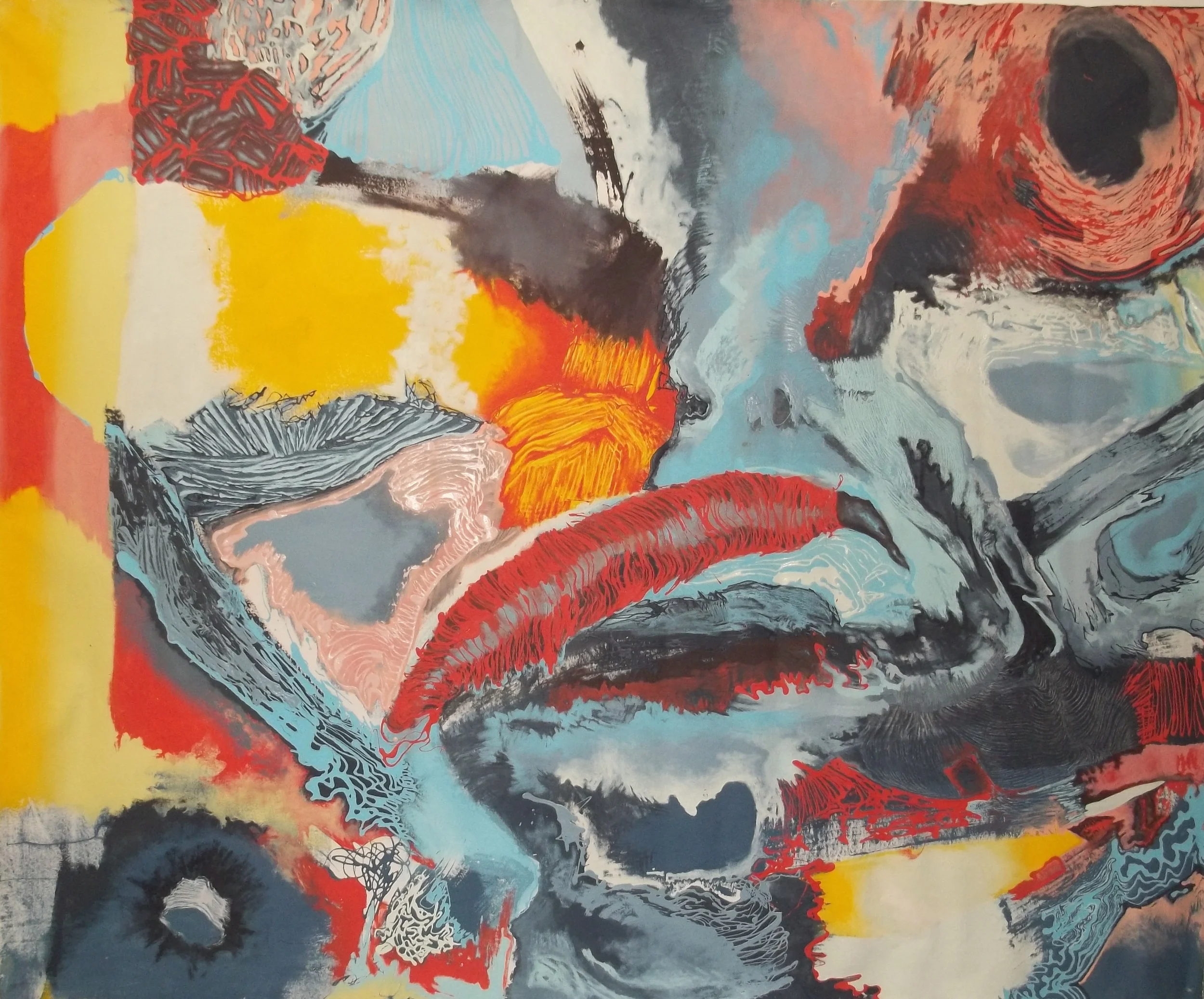  Untitled, latex on canvas, 72” x 96”, 2013 