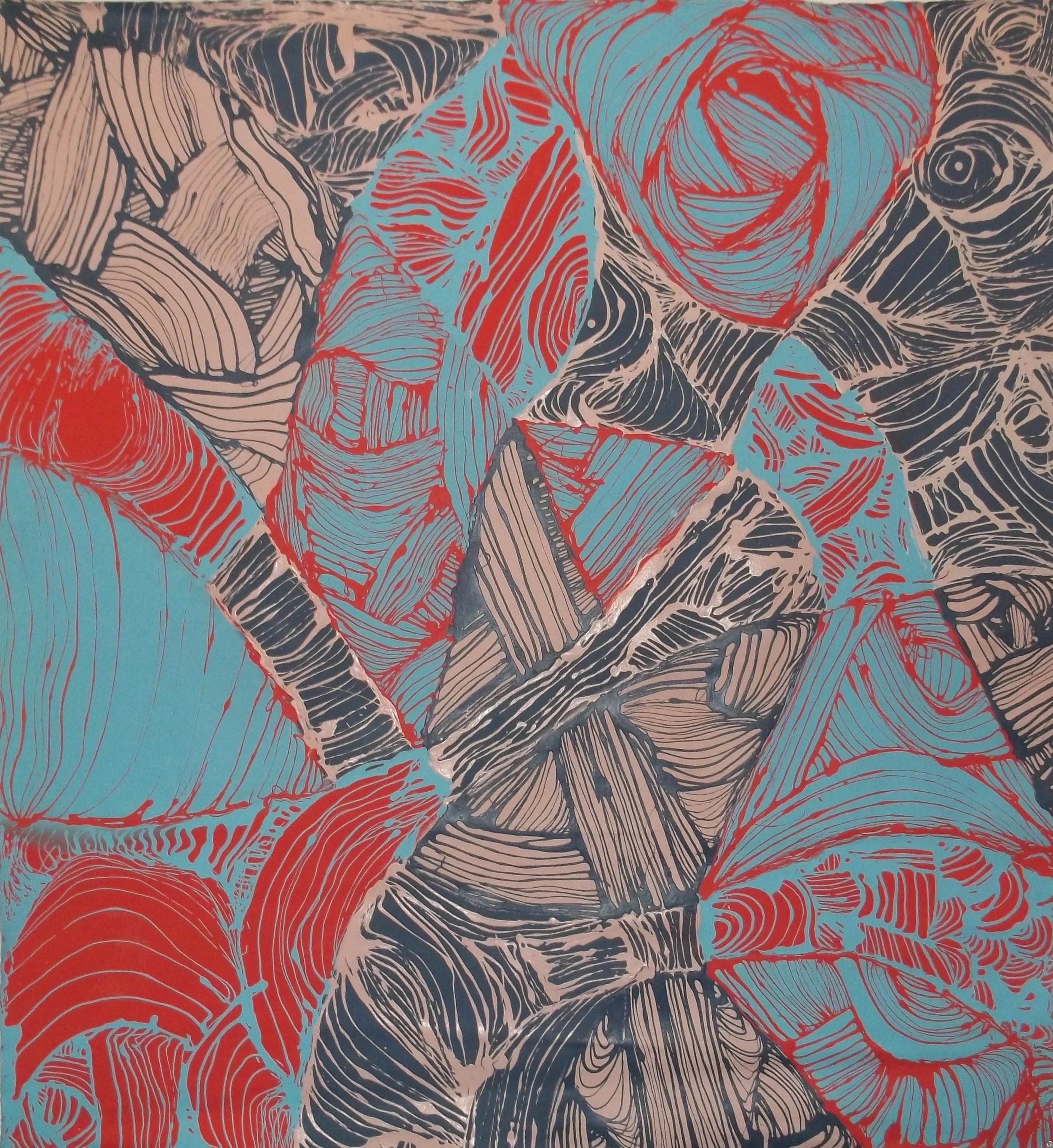     untitled, latex on canvas, 72” x 72”, 2013 