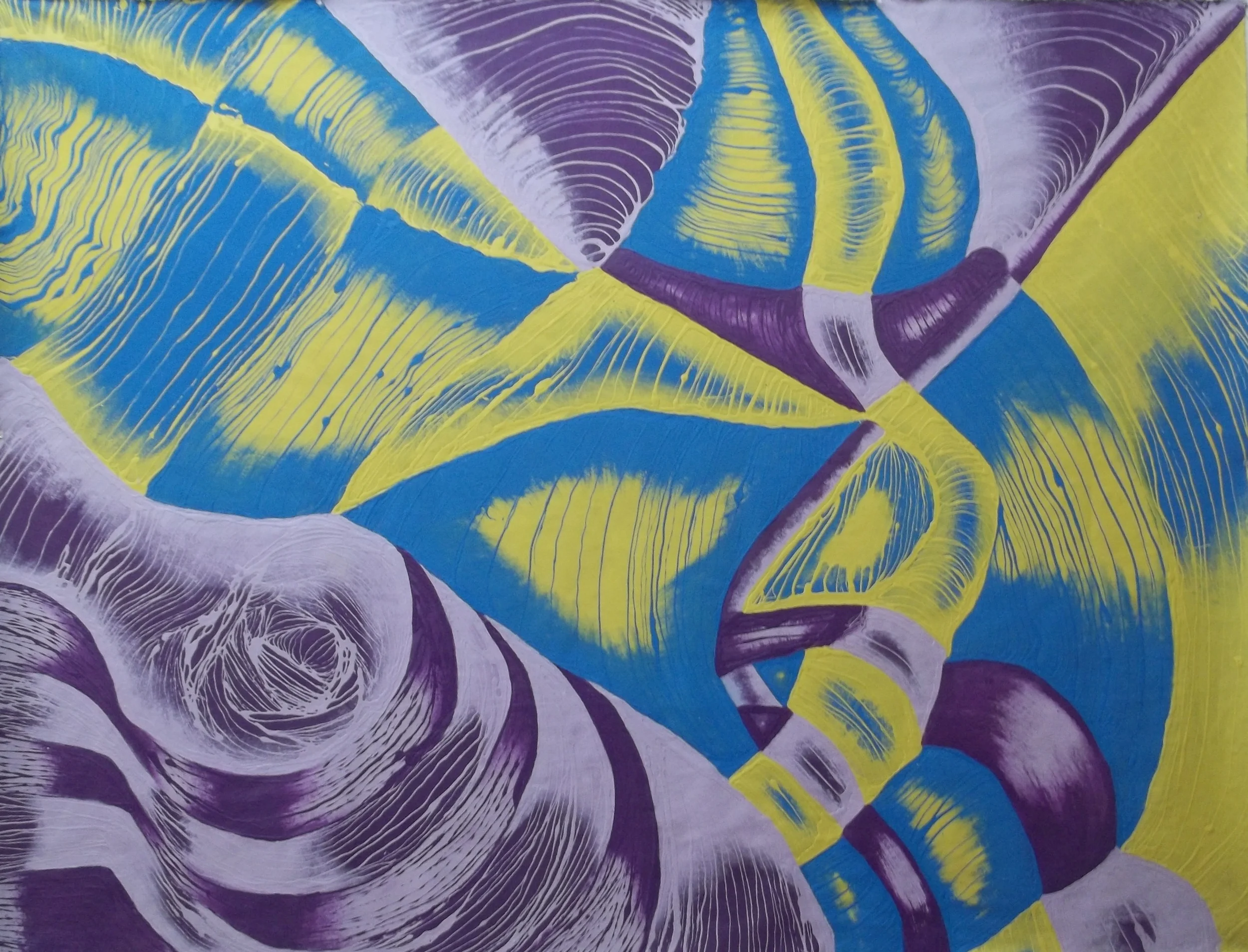  untitled, latex on canvas, 72” x 96”, 2013 