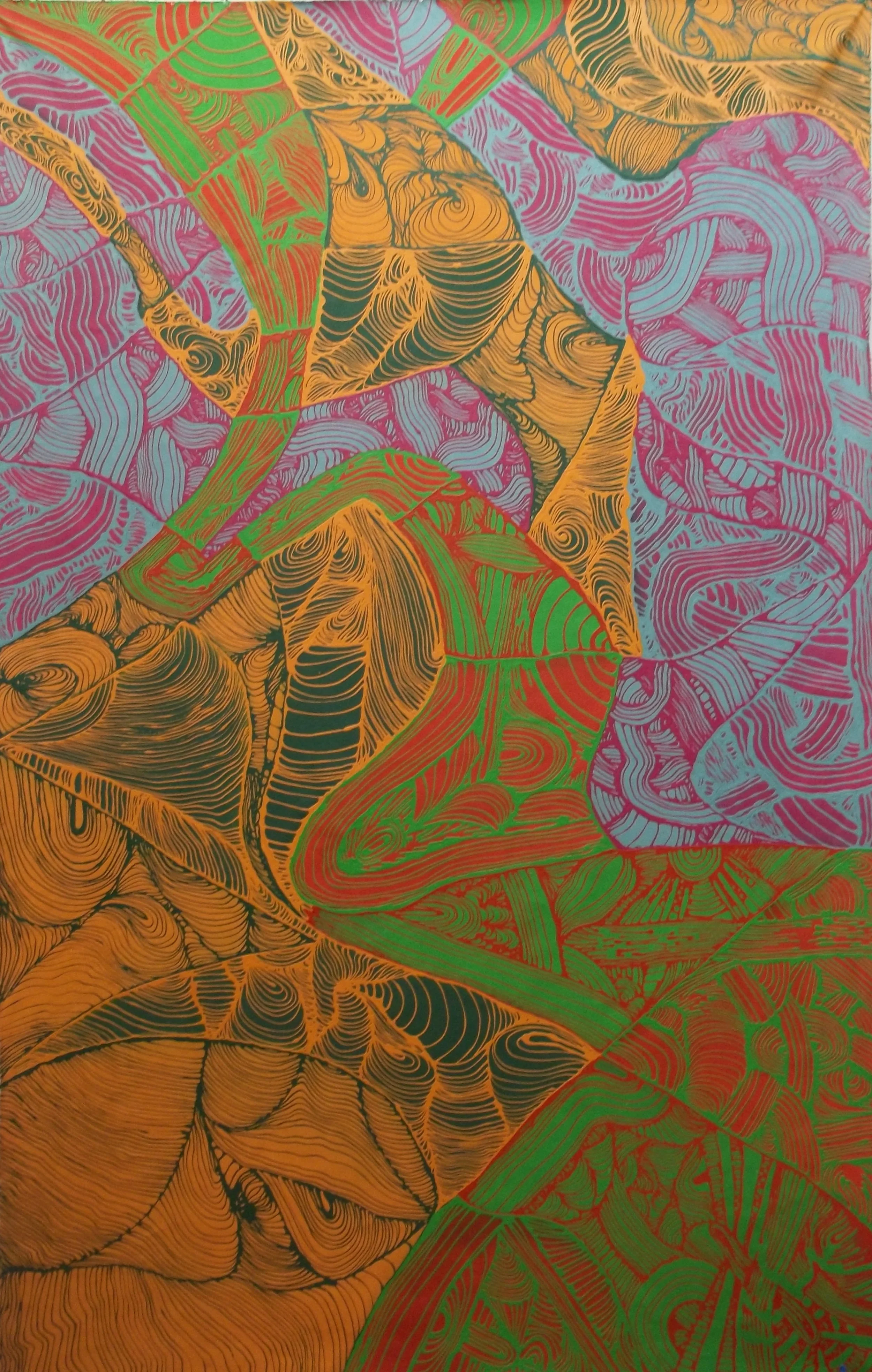  untitled, latex on canvas, 108” x 72” , 2013 