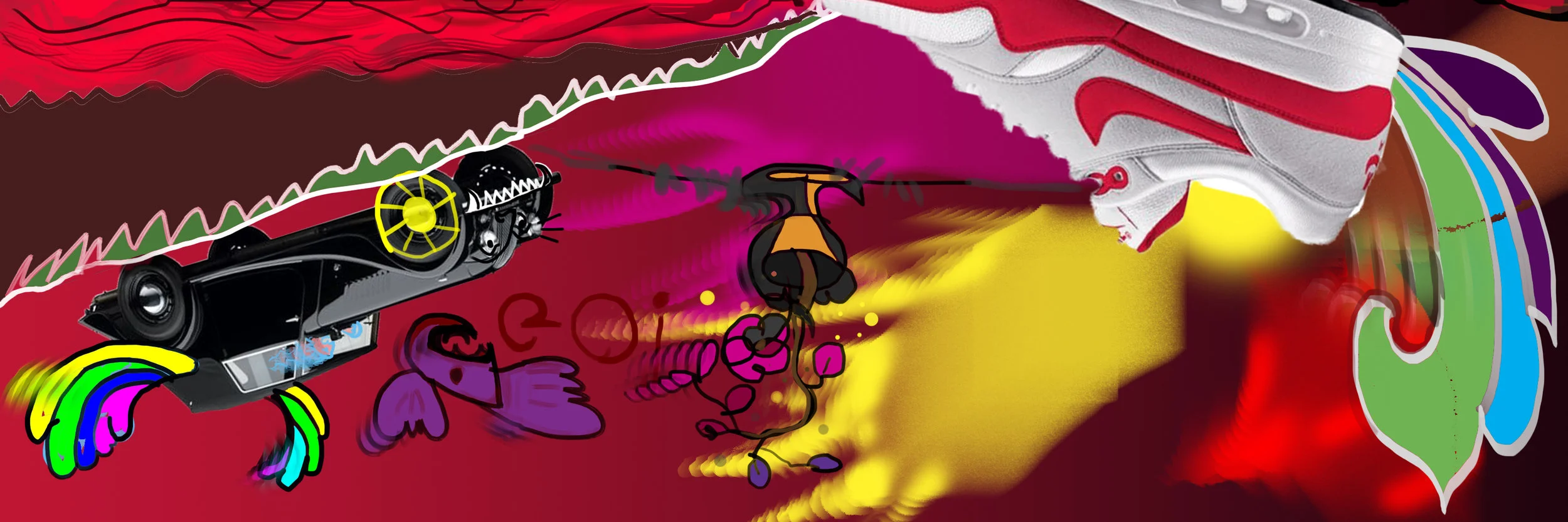 @infinite_canvas, row 1, my on-going digital art project.