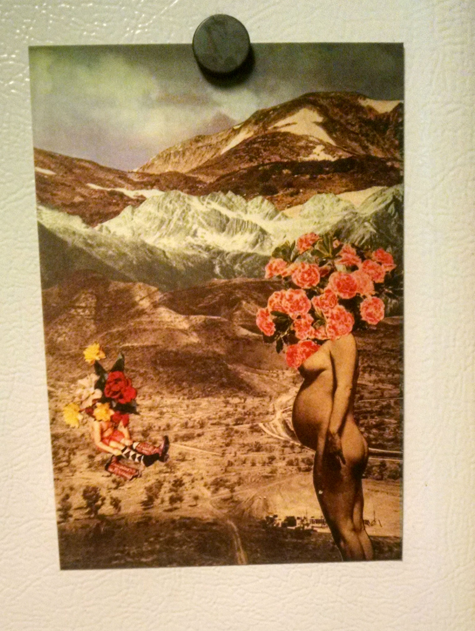 One of the collage post cards I got from Marlo Barerra . 