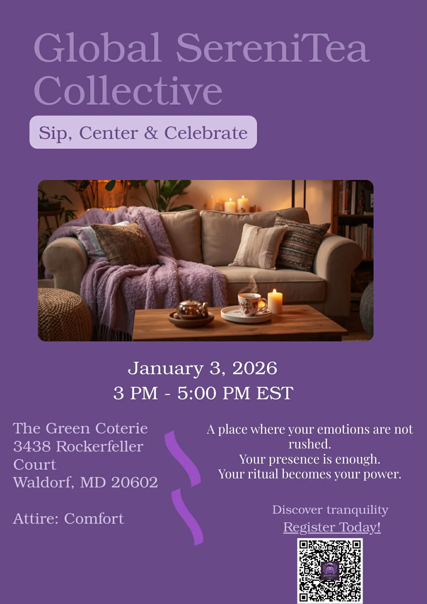 Global SereniTea:  Sip, Center and Celebrate!