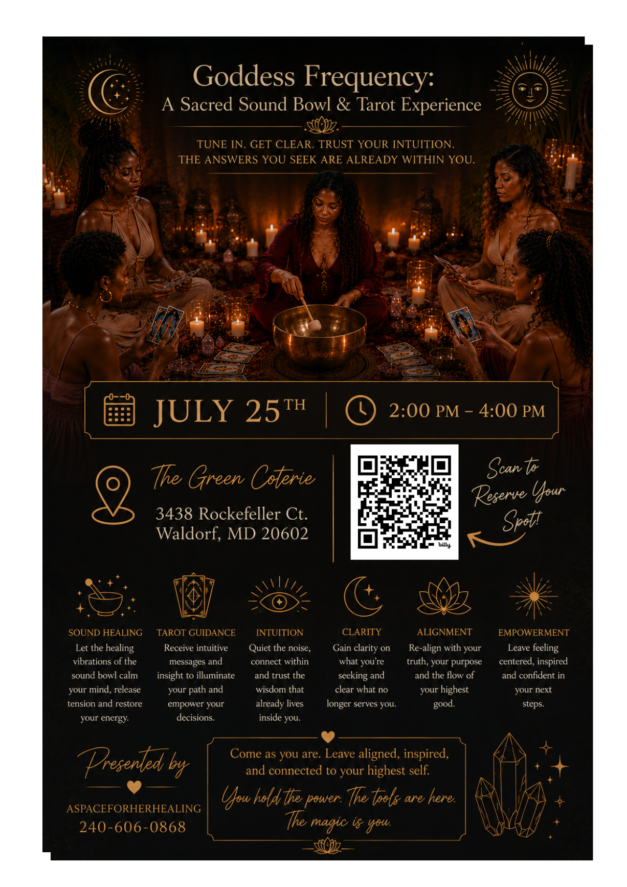 Goddess Frequency: A Sacred Sound Bowl and Tarot Experience