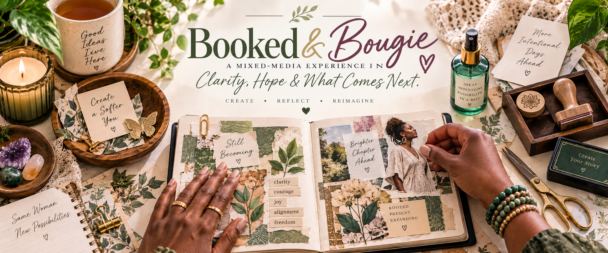 Booked & Bougie - A Mixed Media Book Experience