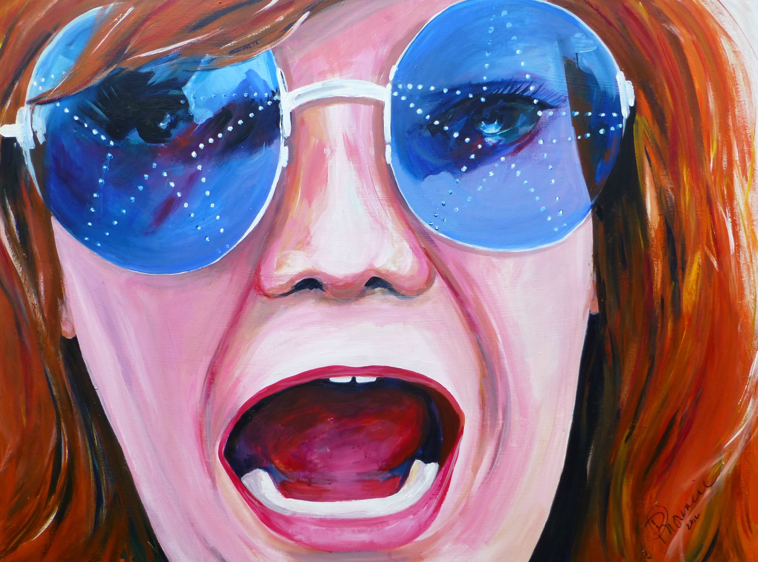 (available) "Throw Me Something Mister" 48"x60" acrylic on canvas 2012