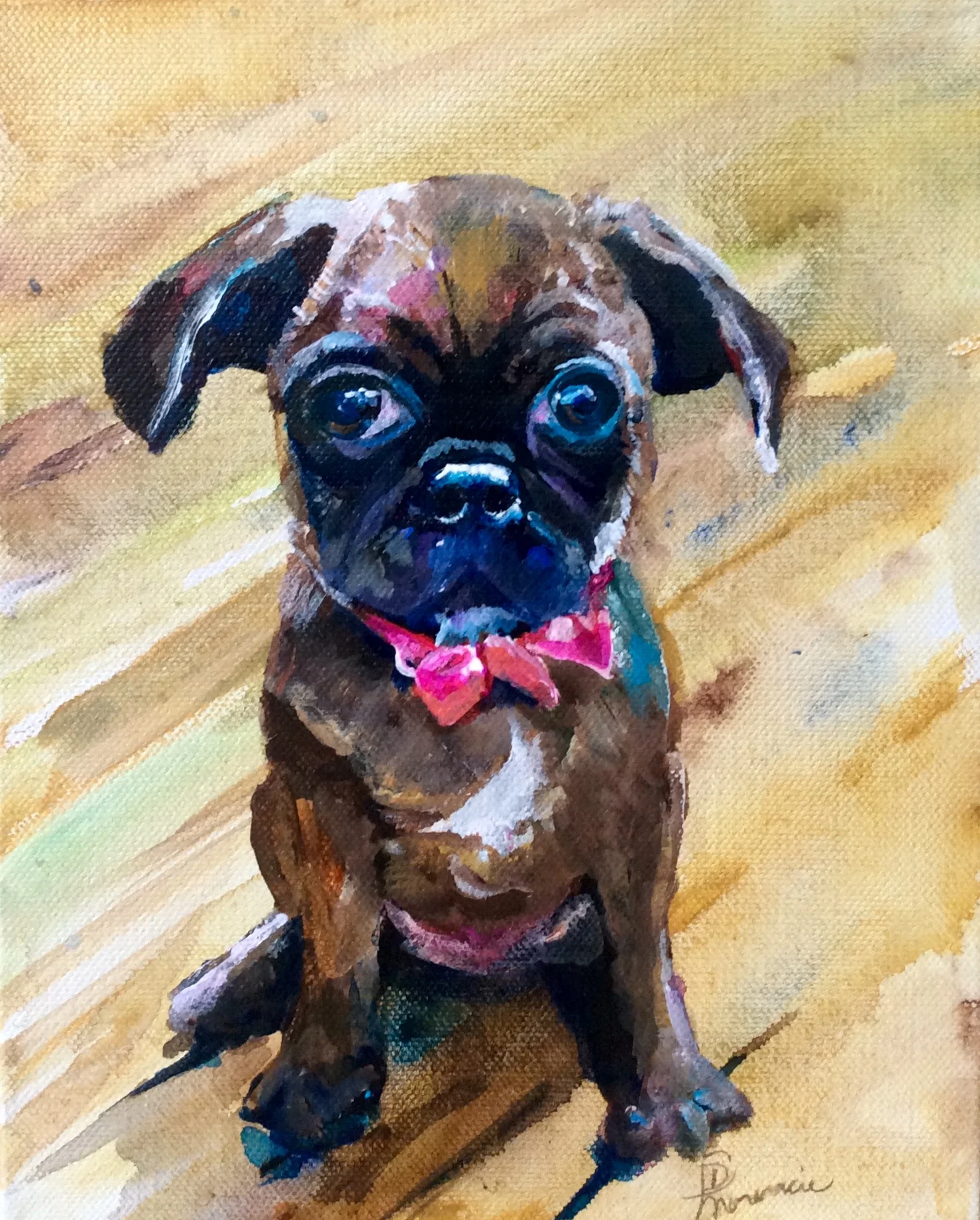 8x10" acrylic on gallery-wrapped canvas 2017, owner Ontario