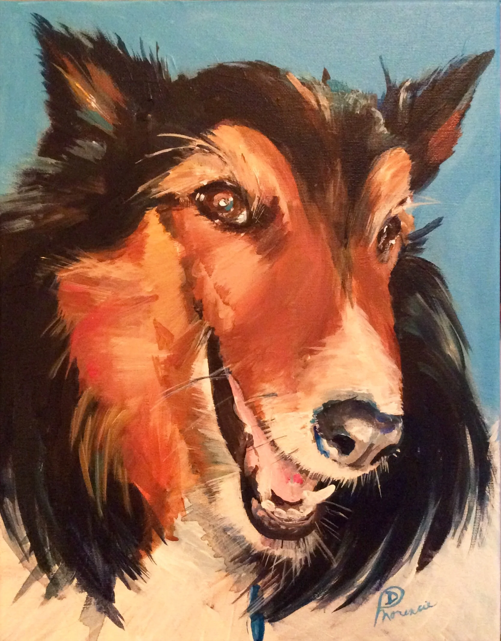 11x14" acrylic on canvas 2017, owner Louisiana