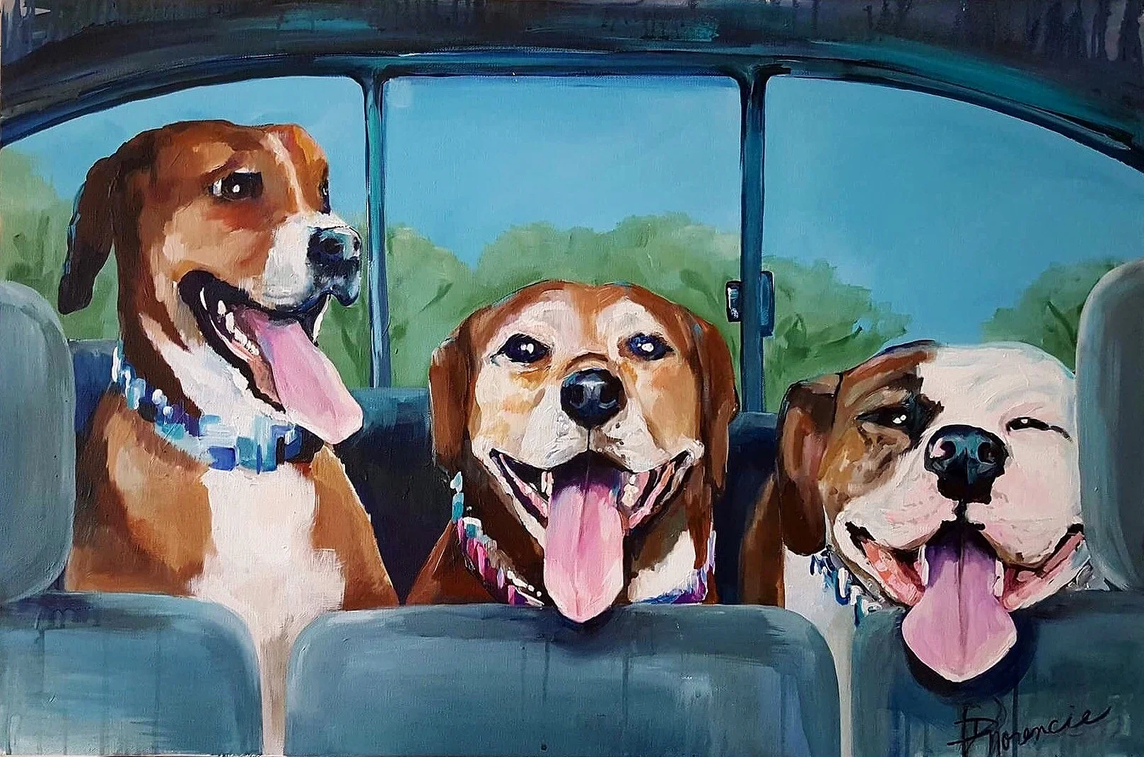 24x36" acrylic on gallery-wrapped canvas 2017, owner in South Carolina