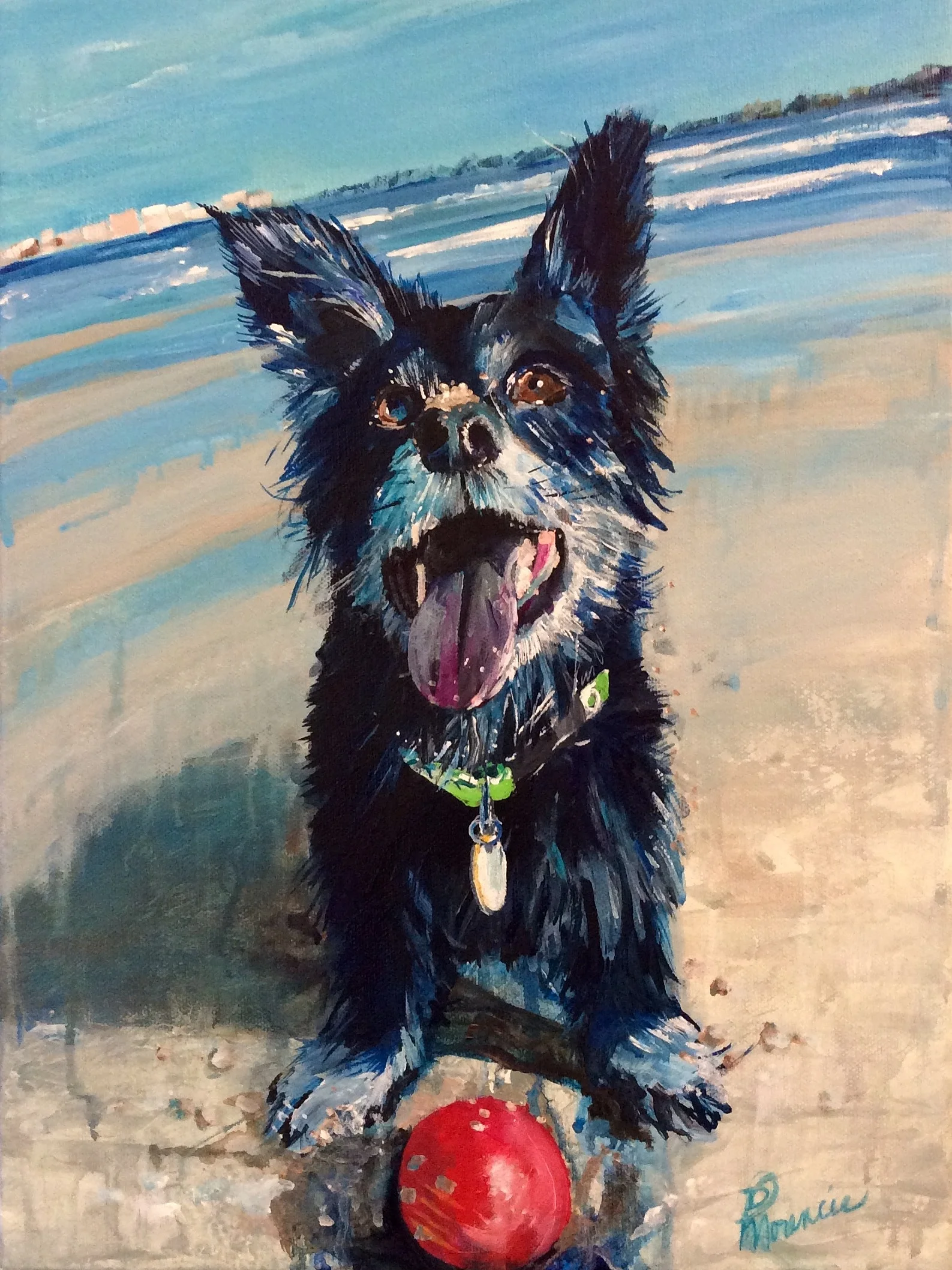 12x16" acrylic on gallery-wrapped canvas 2017, owner Florida