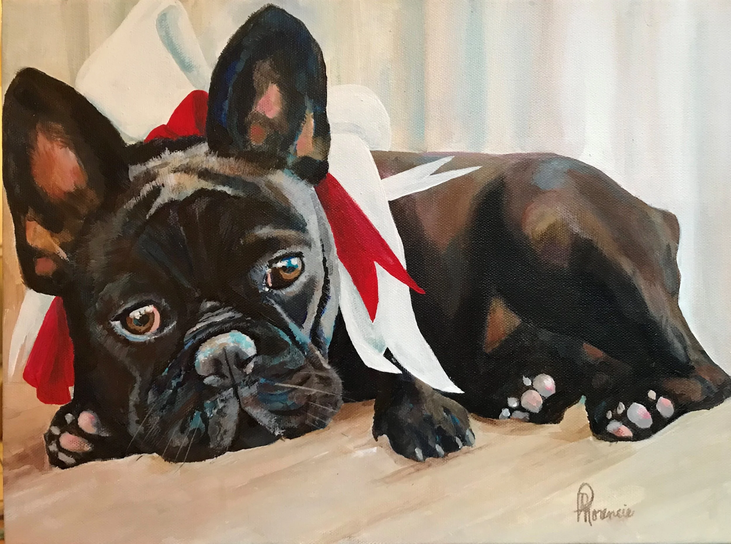 12x16" acrylic on gallery-wrapped canvas 2017, owner in Florida