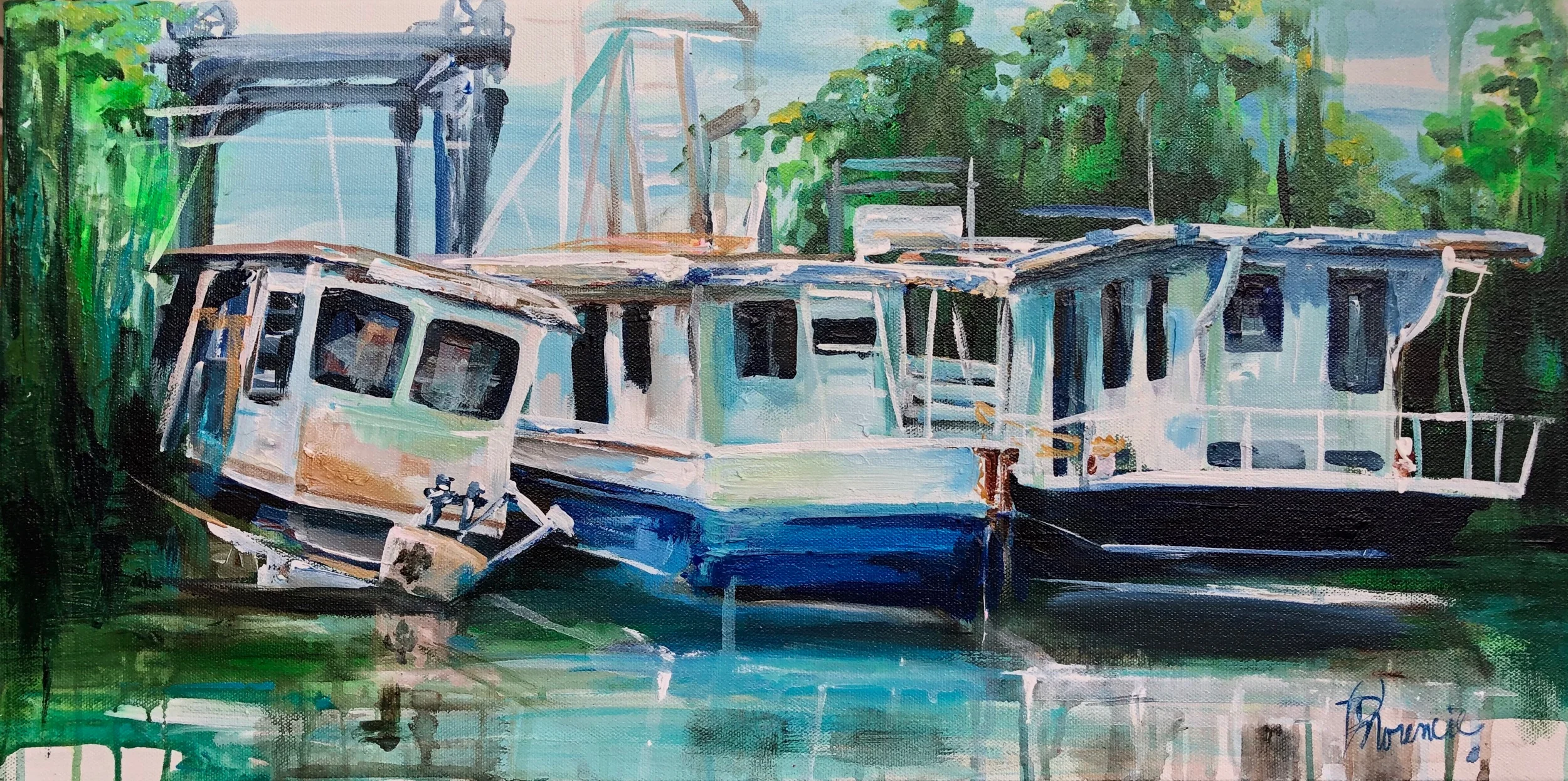 12x24” acrylic on gallery wrapped canvas, 2019