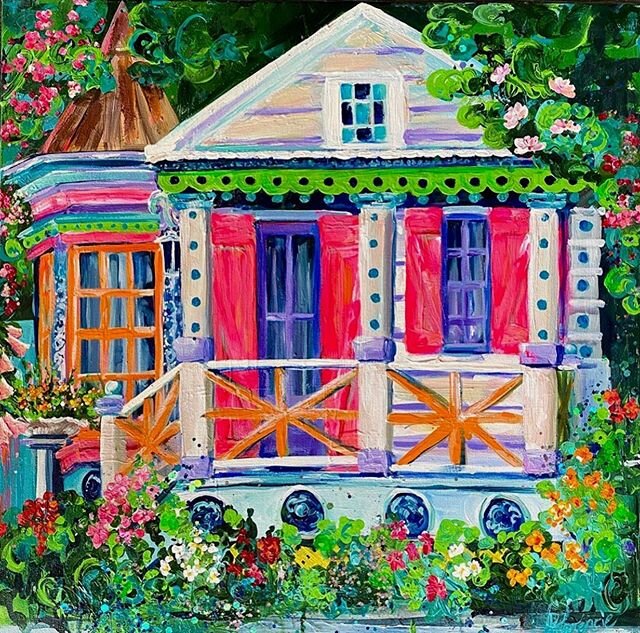 Today I got to see one of my closest friends. I hadn’t seen her in months. Her husband got this painting for her as a surprise the beginning of March as we set up a weekend for me to visit about mid March (they live almost 2 hrs away), 2 of her