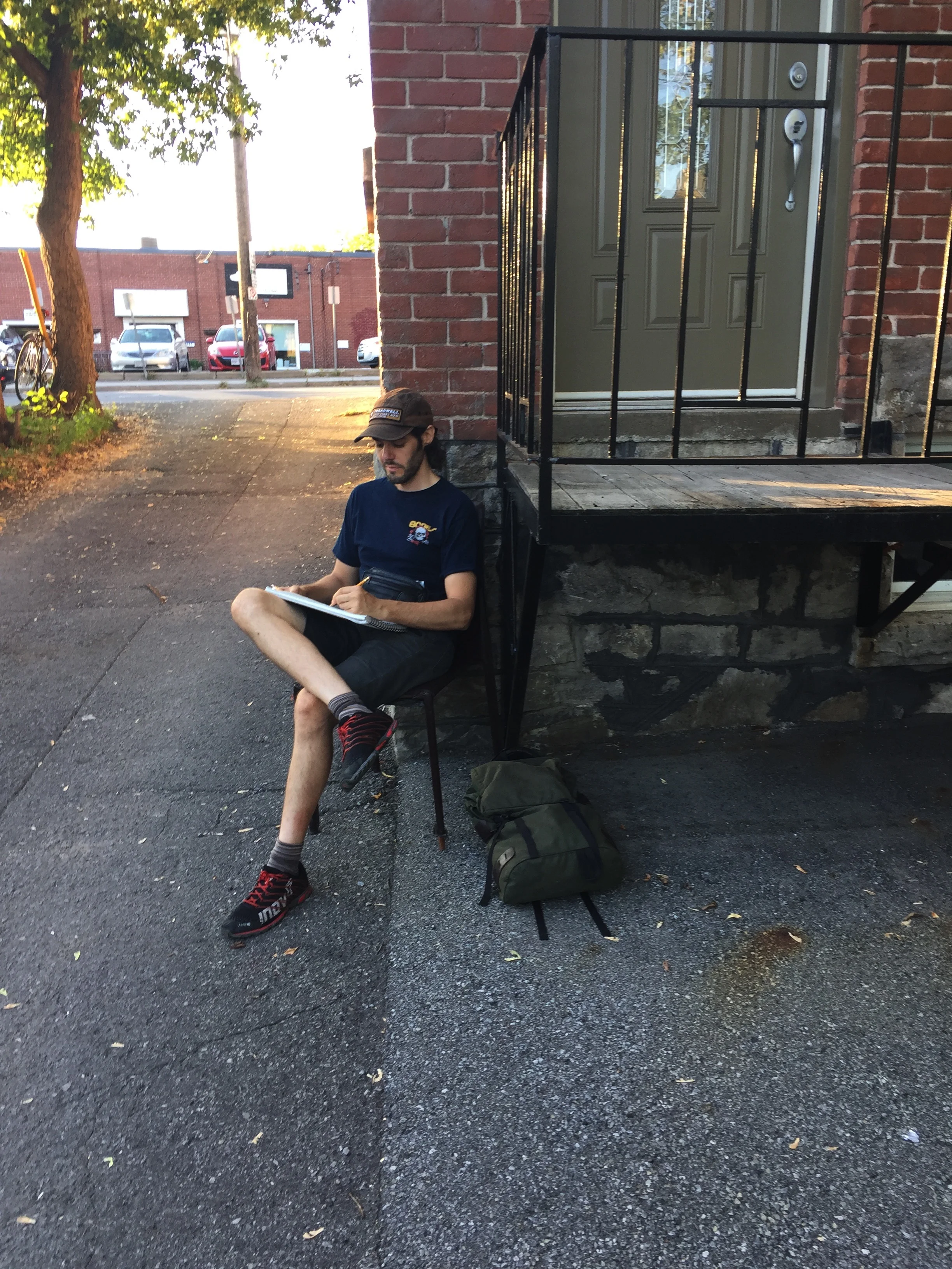 (Mawt sketching in Old Ottawa South) 