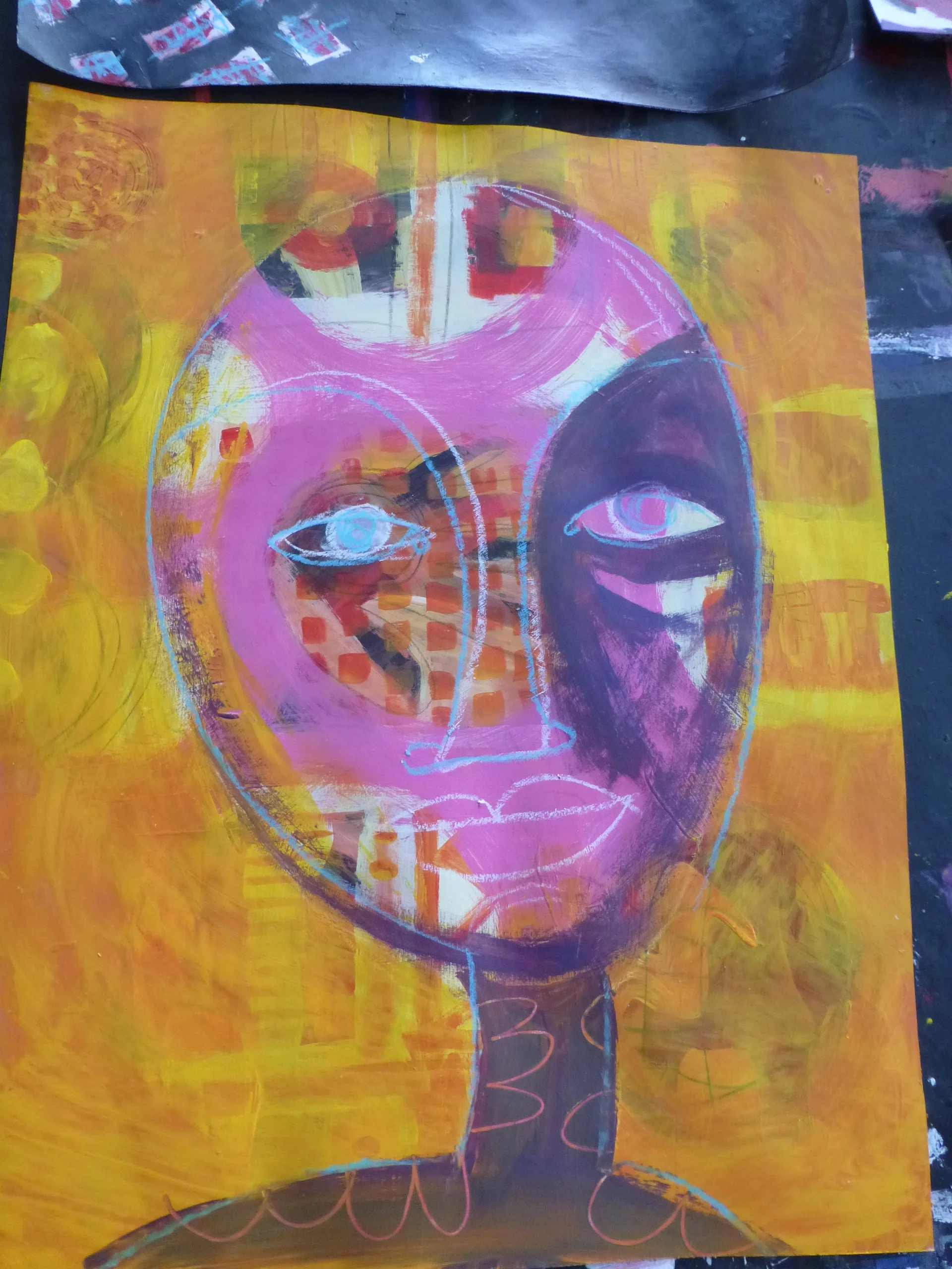 "Gift" acrylic by Steffanie Lorig | http://steffanielorig.com