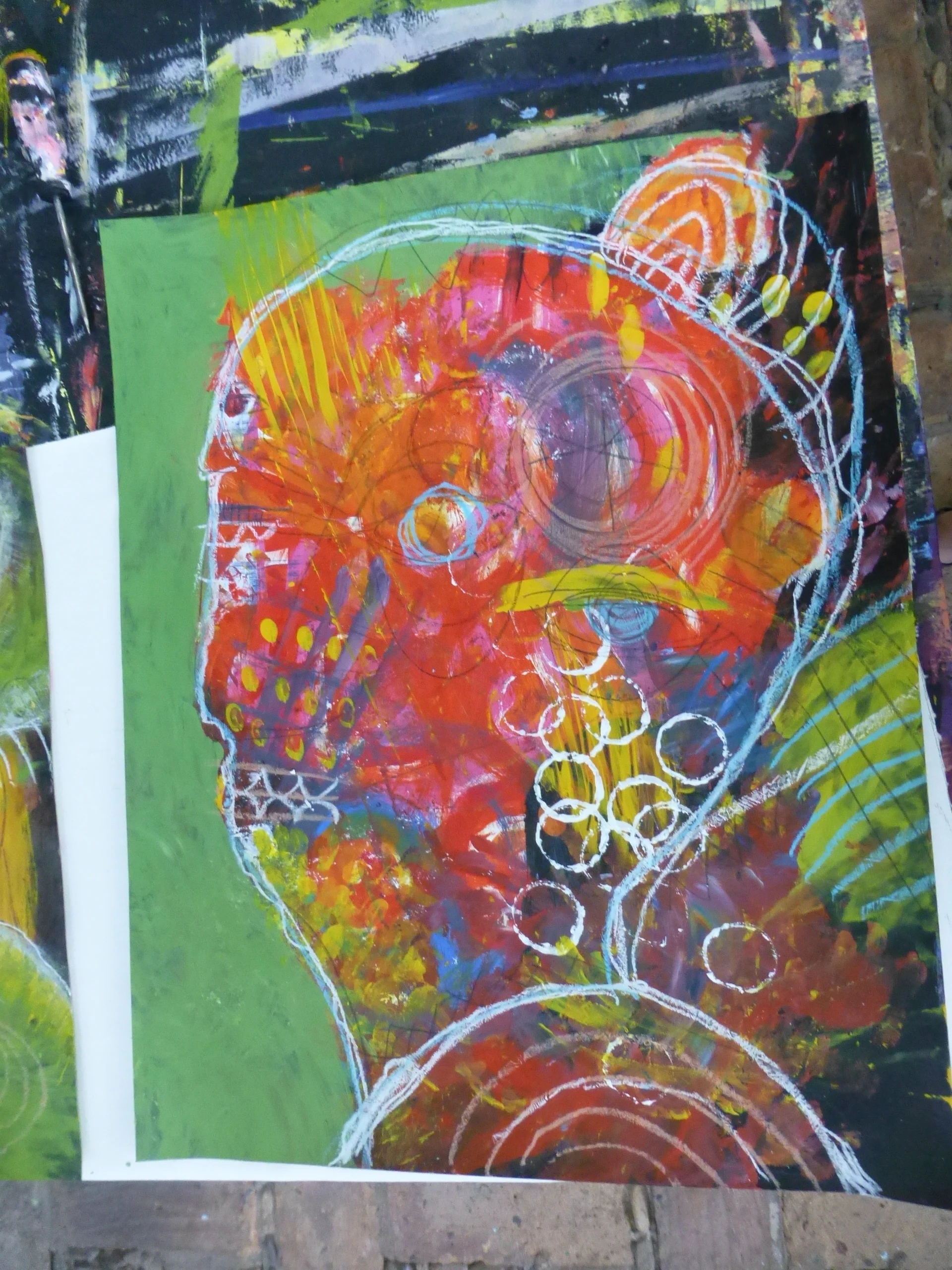 "Recuento de Días" acrylic by Steffanie Lorig | http://steffanielorig.com