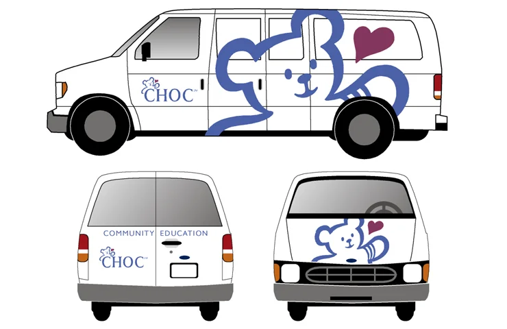 CHOC Community Education Vans