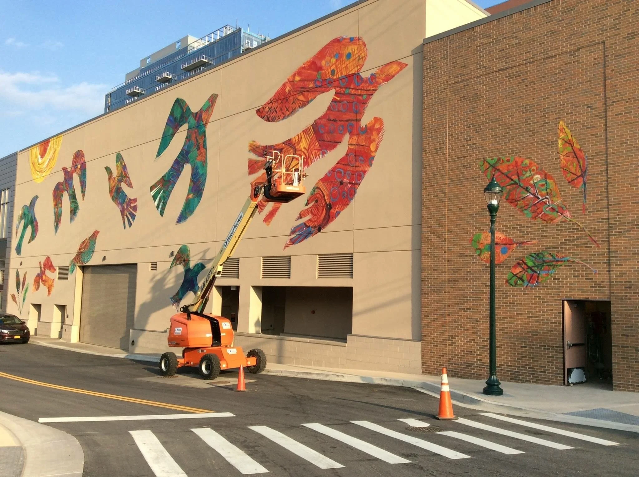 Painting on lift.JPG