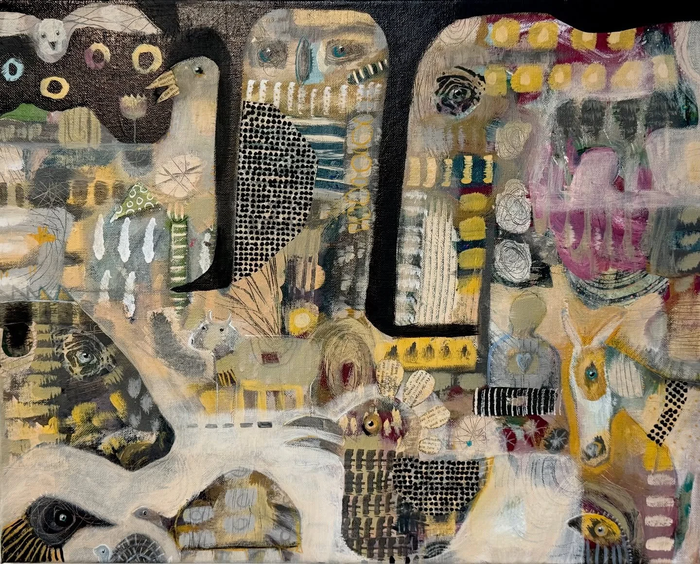 &ldquo;Wisdom and Strength&rdquo;
Animals and birds are a recurrent theme for me. They hold such grace and beauty and are a constant source of joy. What animal is your favorite? Which one do you connect to and why?

16x20&rdquo; on stretched canvas, 