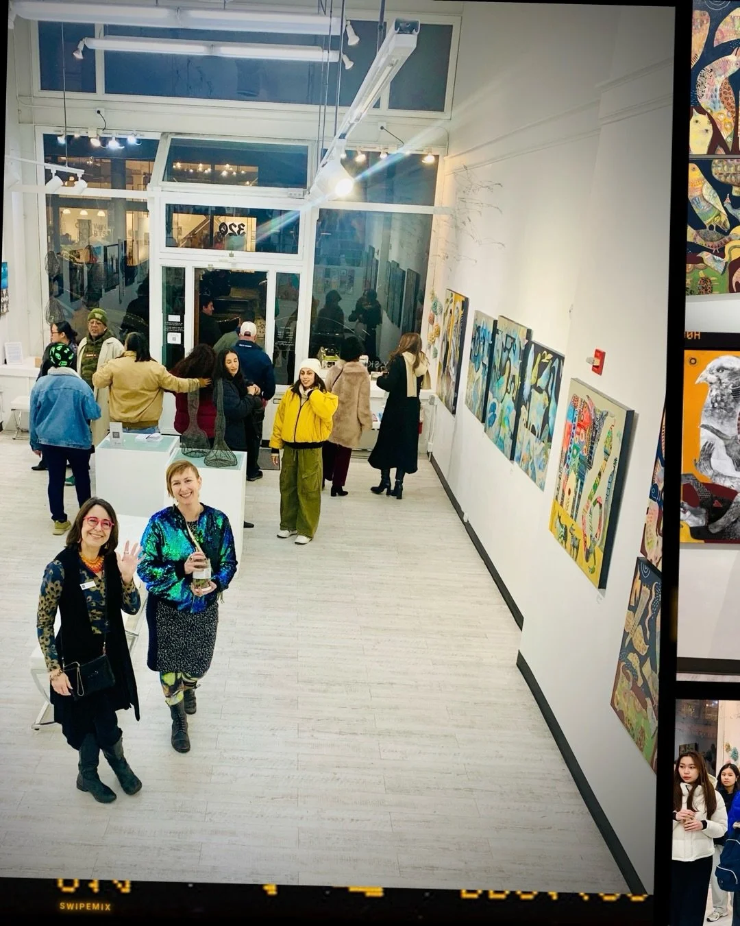 What a fabulous night we had on Thursday at the Gray Sky opening! It was fantastic to reconnect with so many friends and to meet so many new folks. Thanks to those who made it out. Here&rsquo;s a small compilation of pics. In case you missed it, the 