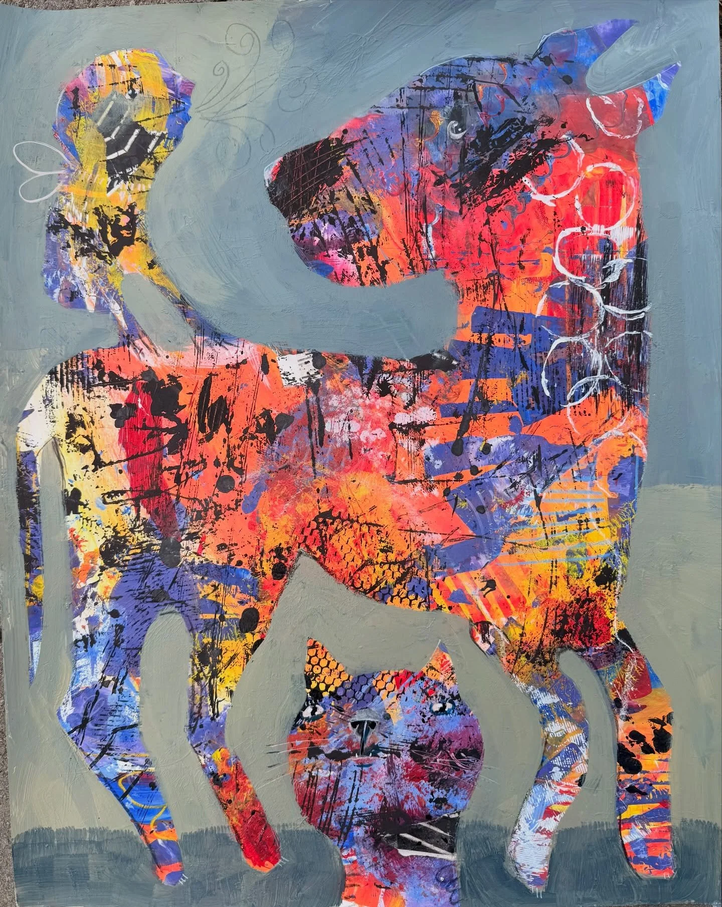 &ldquo;Whispers of Adoration&rdquo;
This is another one I did before I packed up the studio. I haven&rsquo;t had a dog for almost a decade now (how is that possible??) and so every dog I see at farmer&rsquo;s markets and while on walks get a lot of l