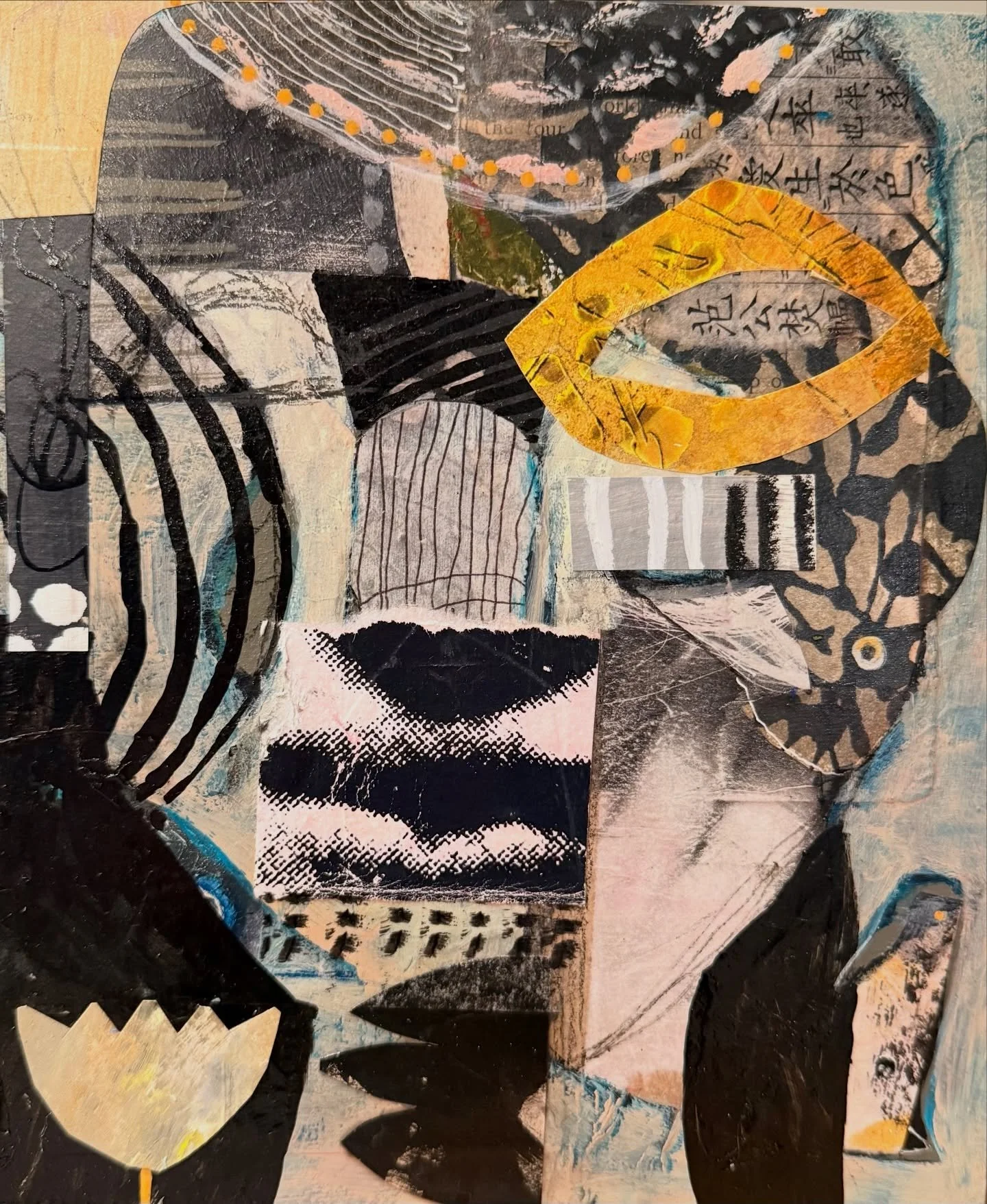 New Perspective
8x7&rdquo; collage on board