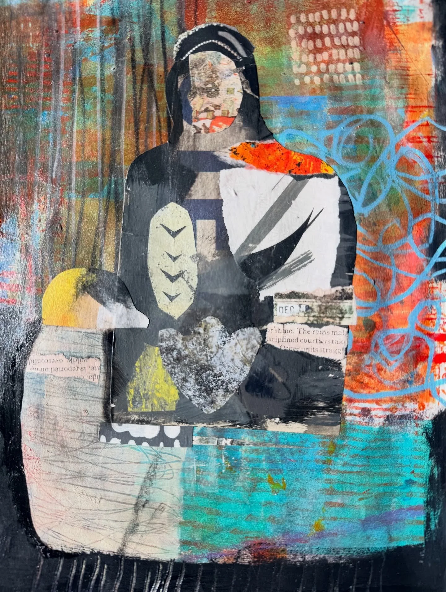Nature Inside Us All
9x11.5&rdquo;

#collage #painting