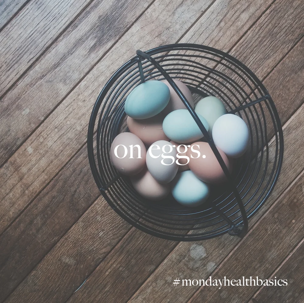 THURSDAY BASICS: on eggs.