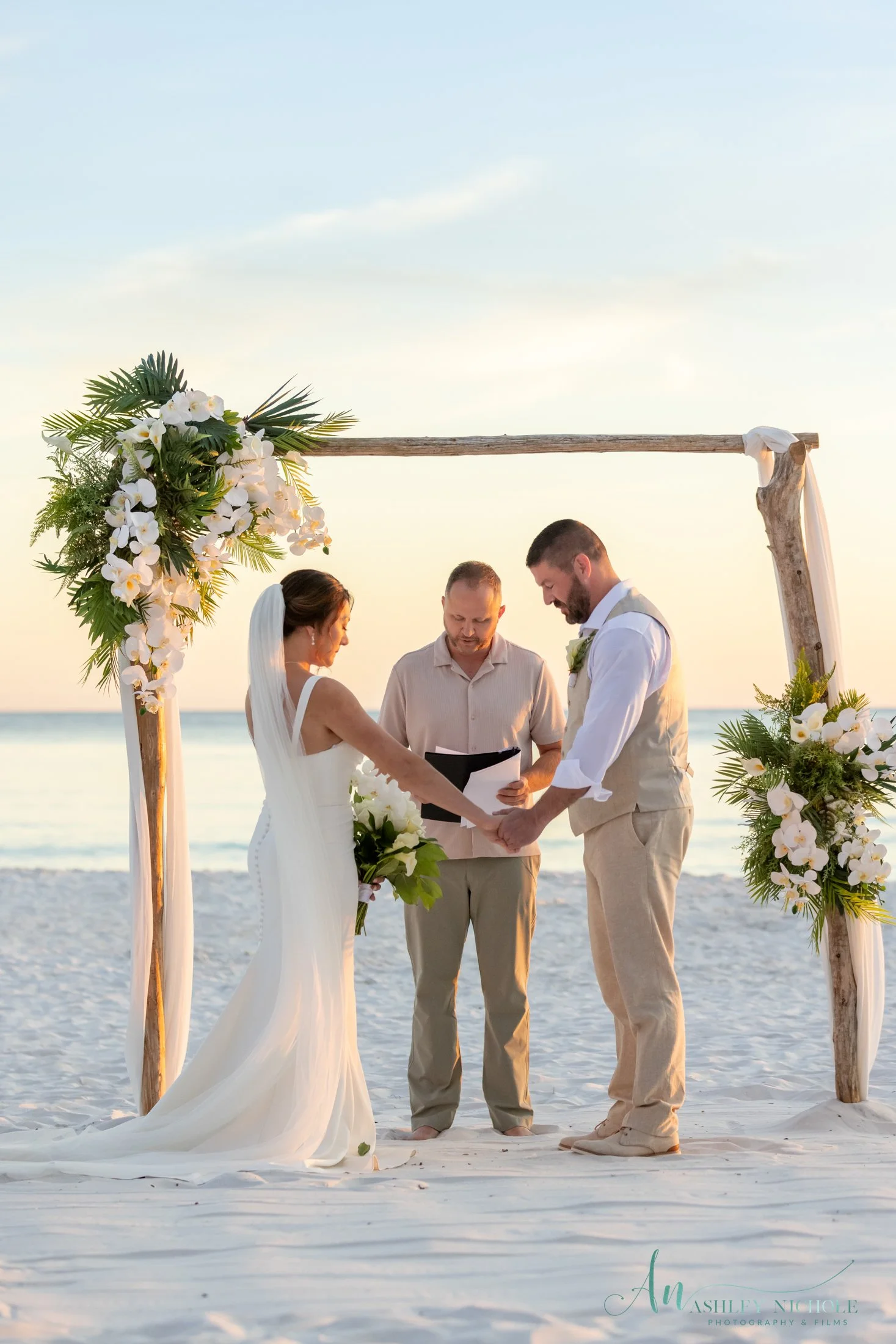 Intimate wedding on 30A