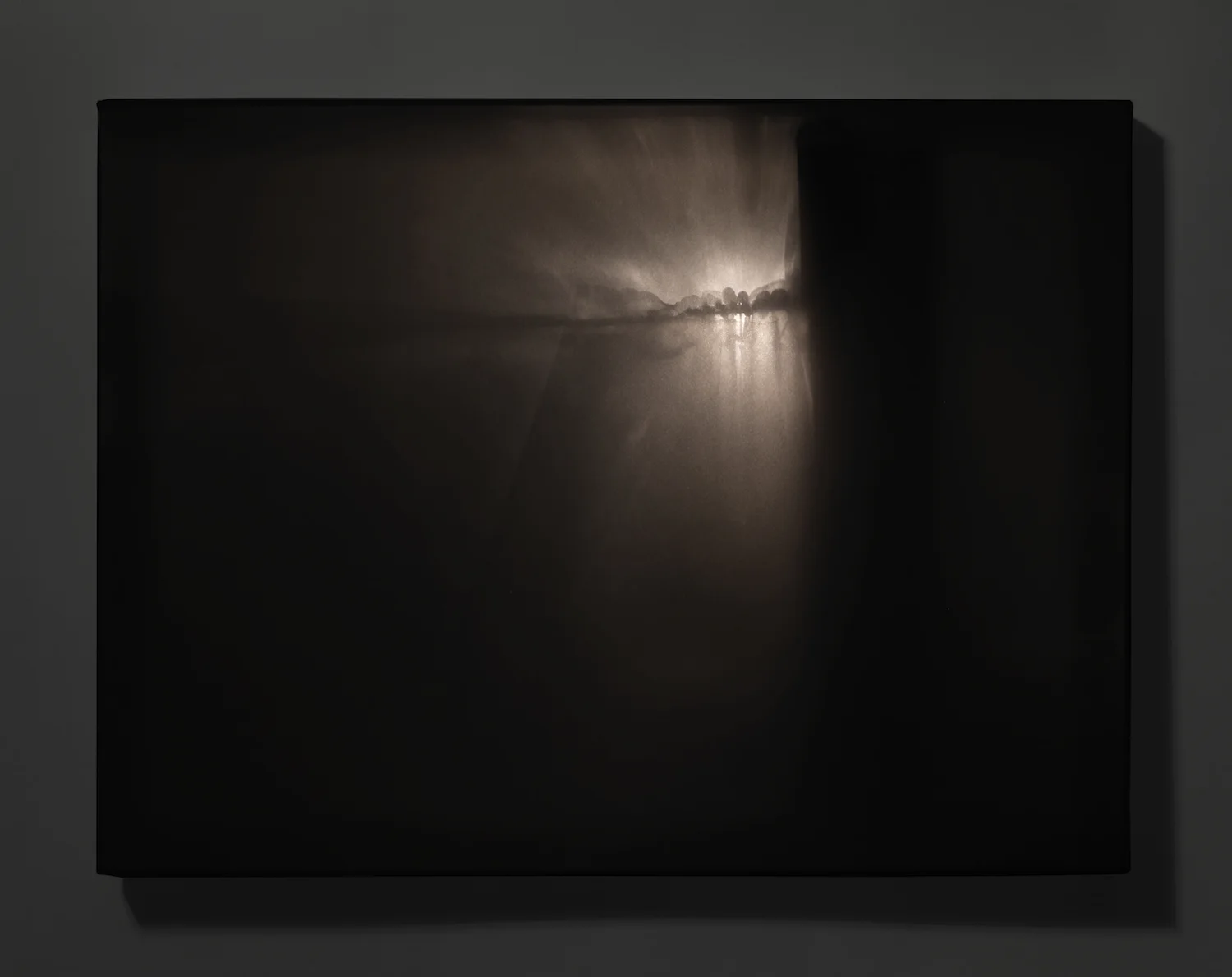   Light I  rear projection on stretched drafting film 12 x 16 x 1 in. 2007 