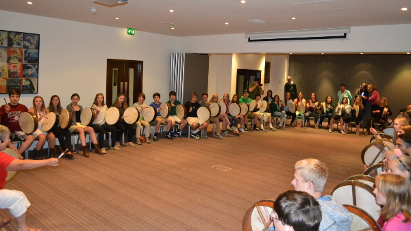 Group lesson bodhran