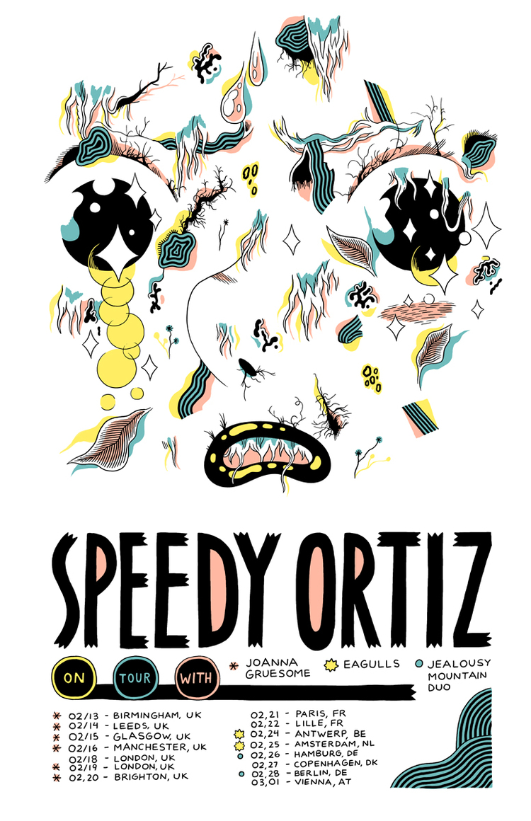 Speedy Ortiz tour poster