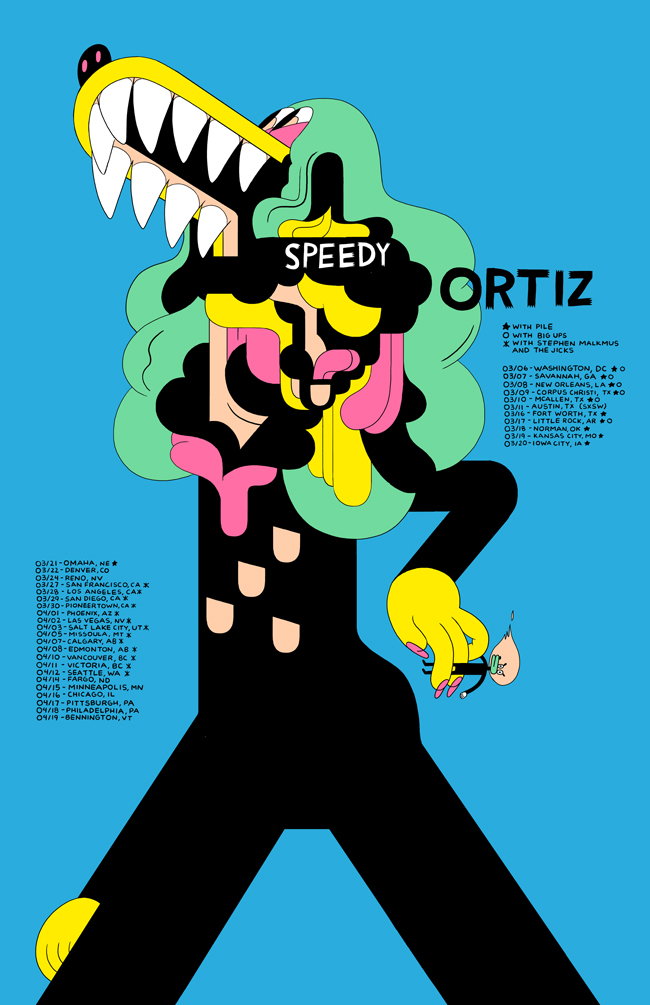 Speedy Ortiz tour poster