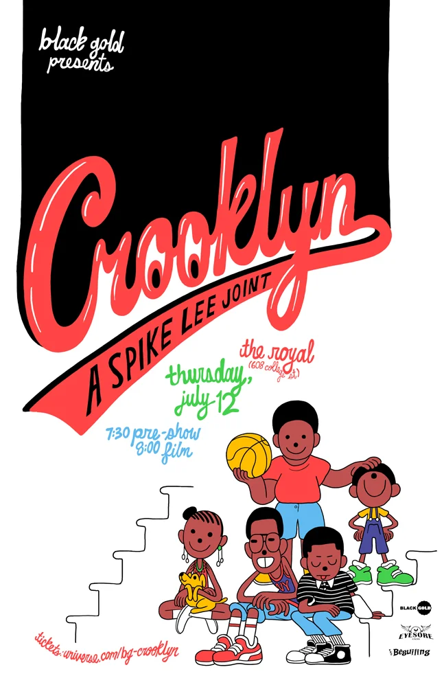 Poster for Black Gold’s screening of Crooklyn