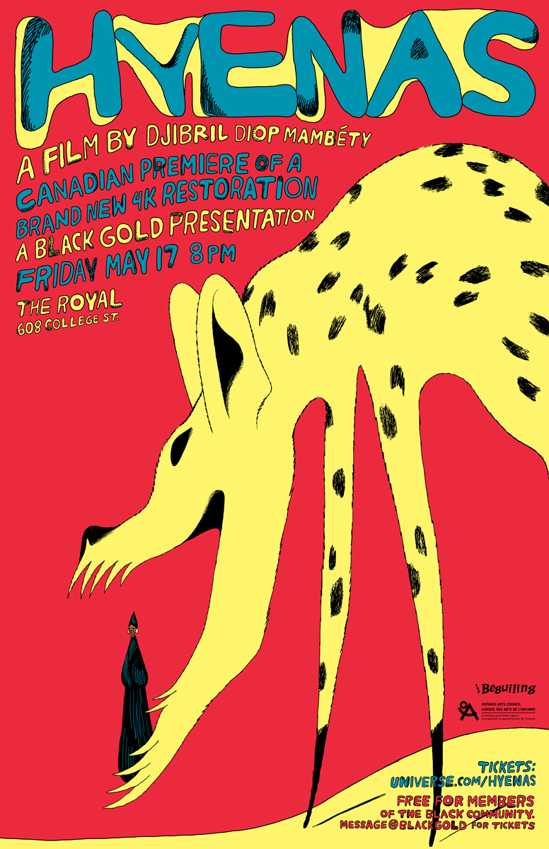 Poster for Black Gold’s screening of Hyenas