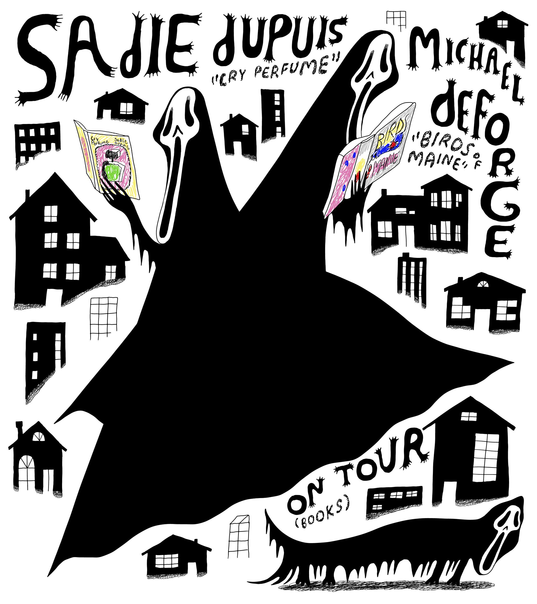 Sadie Dupuis/Michael DeForge tour poster