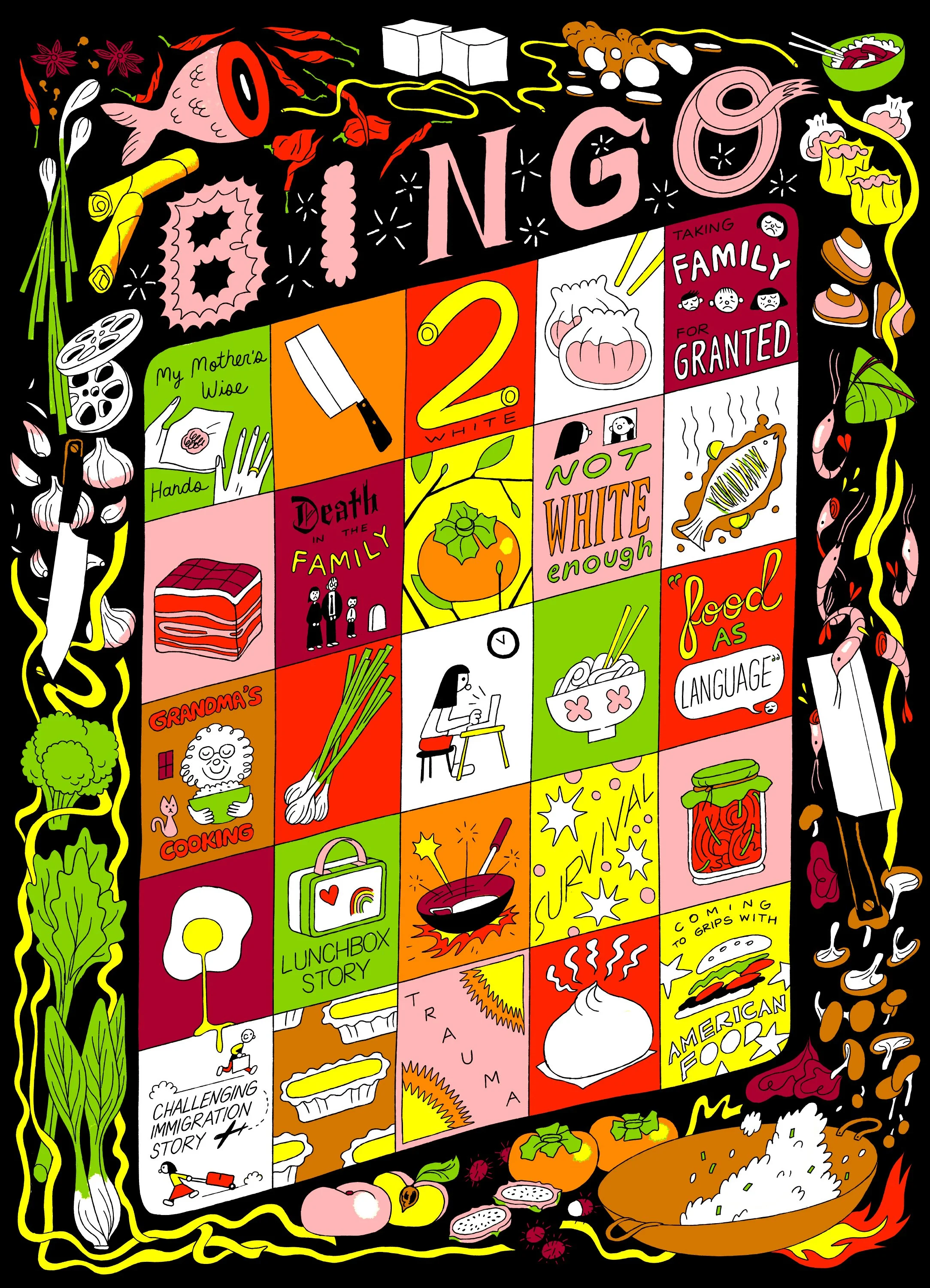 "How I almost became an Asian-American food memoir cliché" Lux Magazine illustration