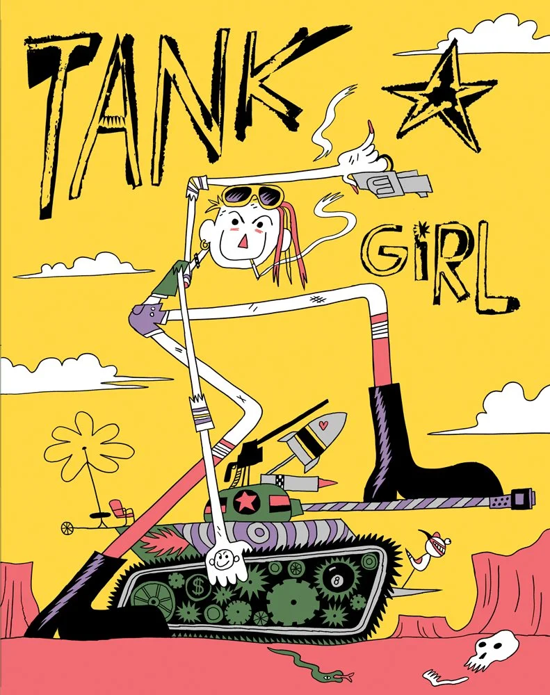 Tank Girl Blu-ray slipcase artwork 