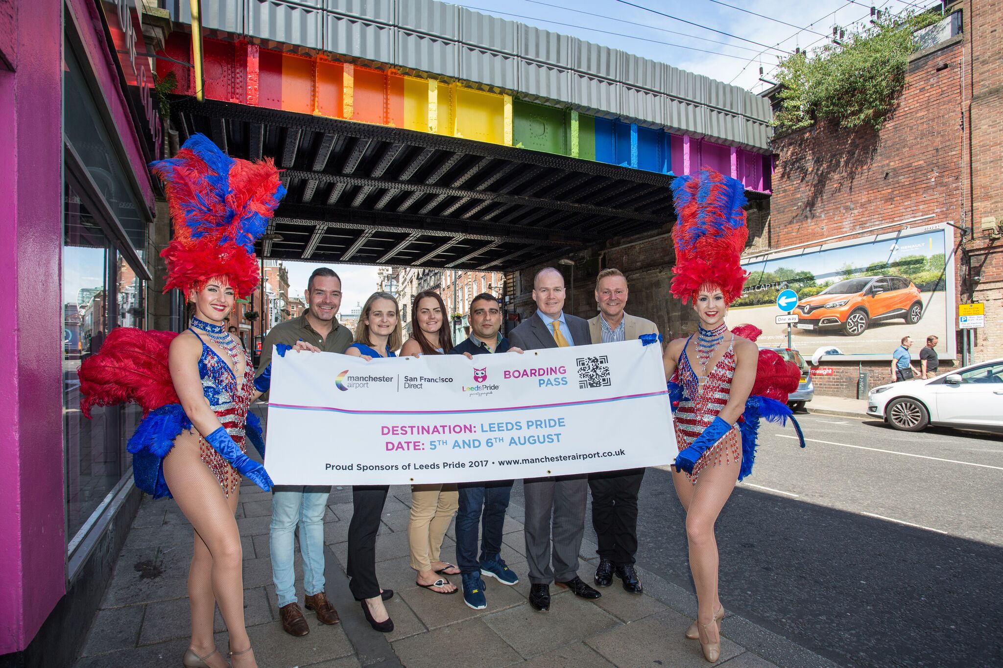 Representatives of Manchester Airport and Leeds Pride Meet to Celebrate the Partnership