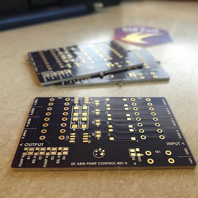 Some @oshpark making an appearance.  #bugrobotics #oshpark #pcbdesign #pcb #purplepcbs