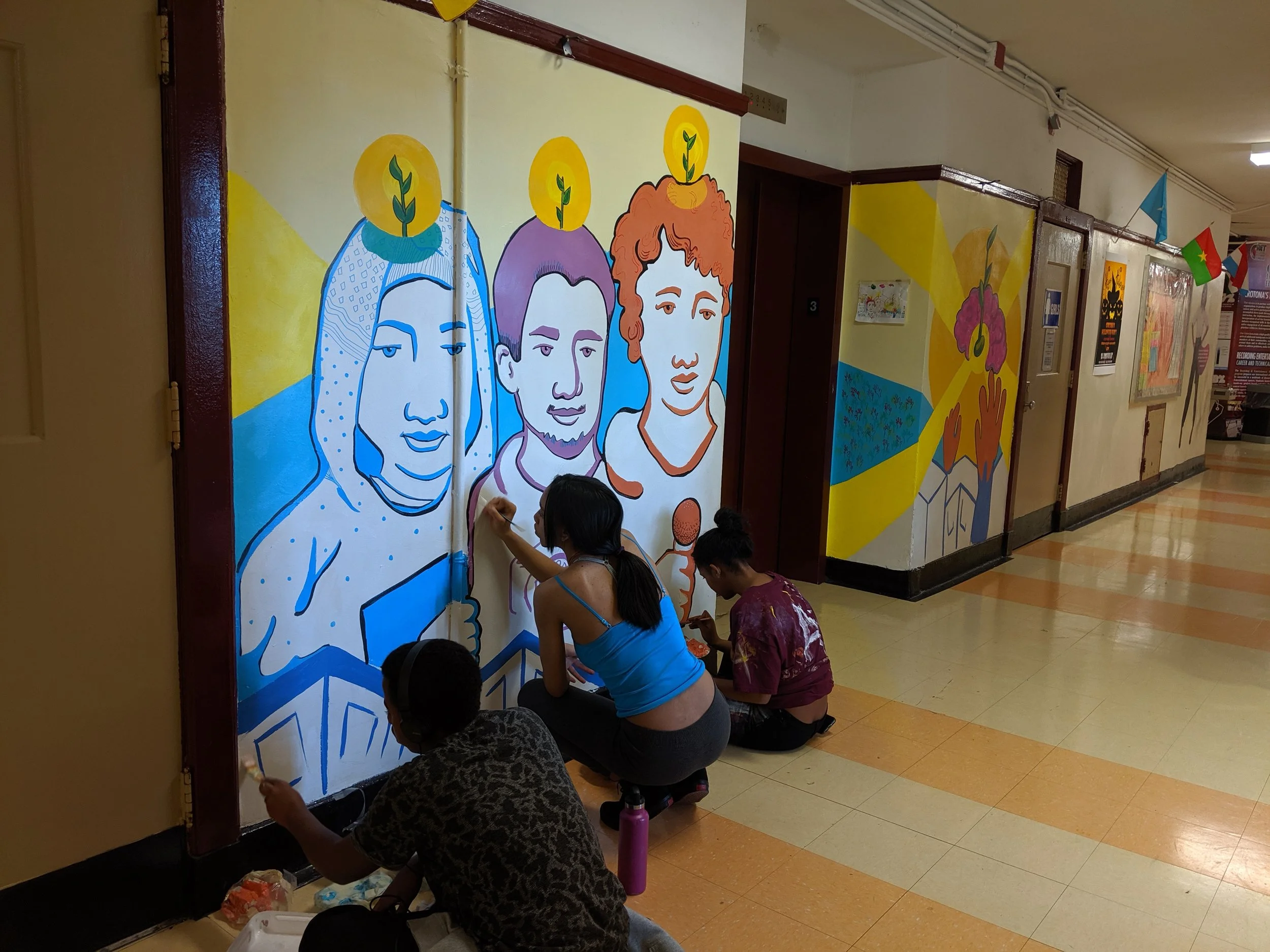 Afterschool program - Mural making
