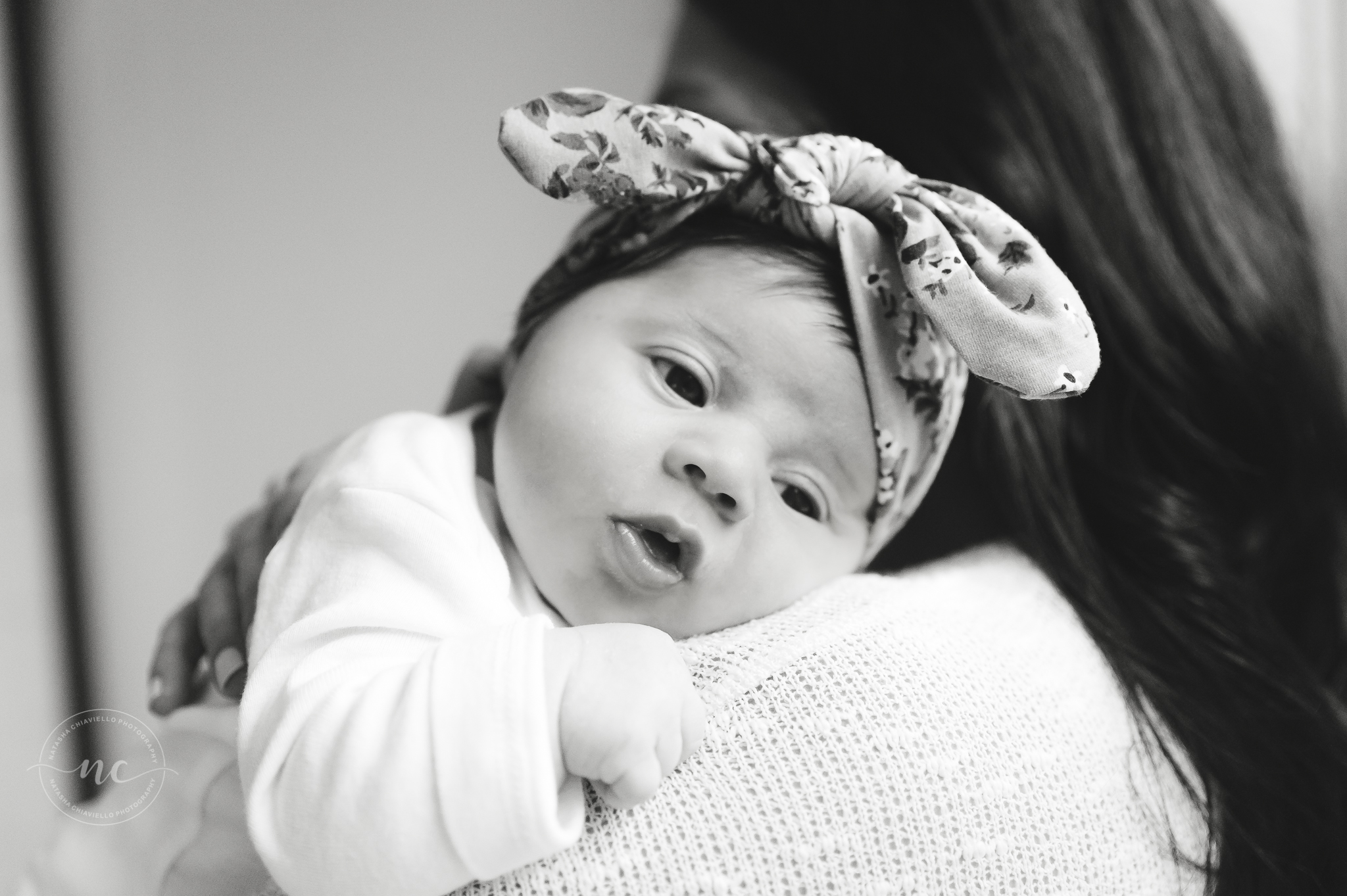 b & w newborn photography