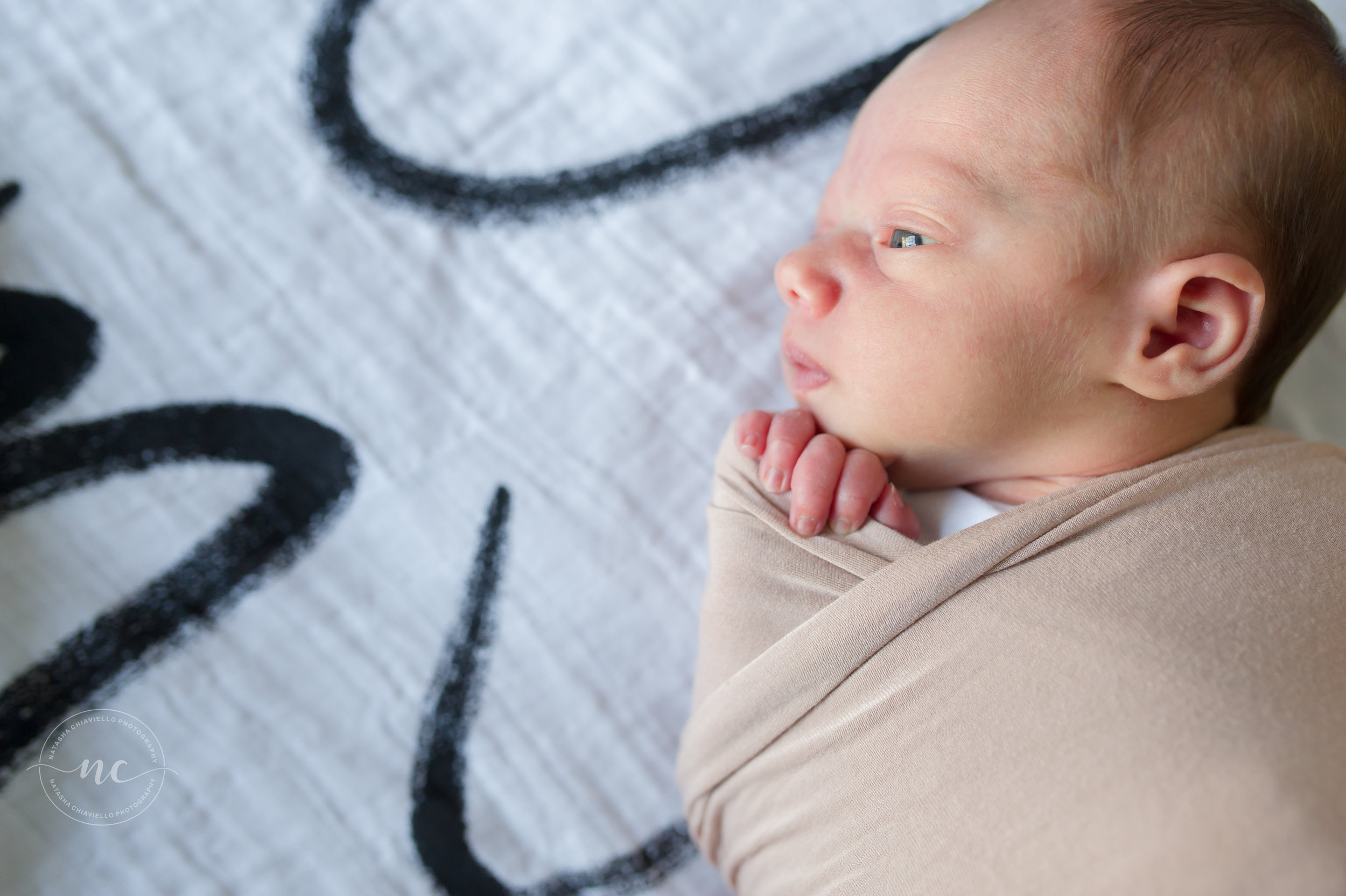 Modern Burlap | Newborn Swaddled www.natashachiaviello.com