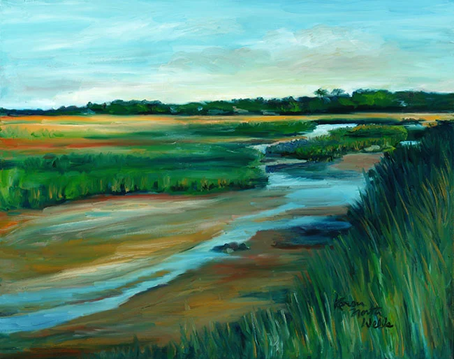 Tidal Creek at Boat Meadow Beach - #4, Card