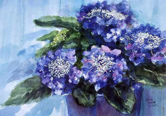 Lacecap Hydrangeas - #210, Print