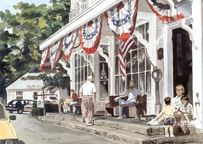 The Fourth of July at the Brewster Store - #60, print