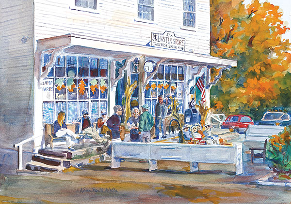 the Brewster Store in Autumn - #32, print