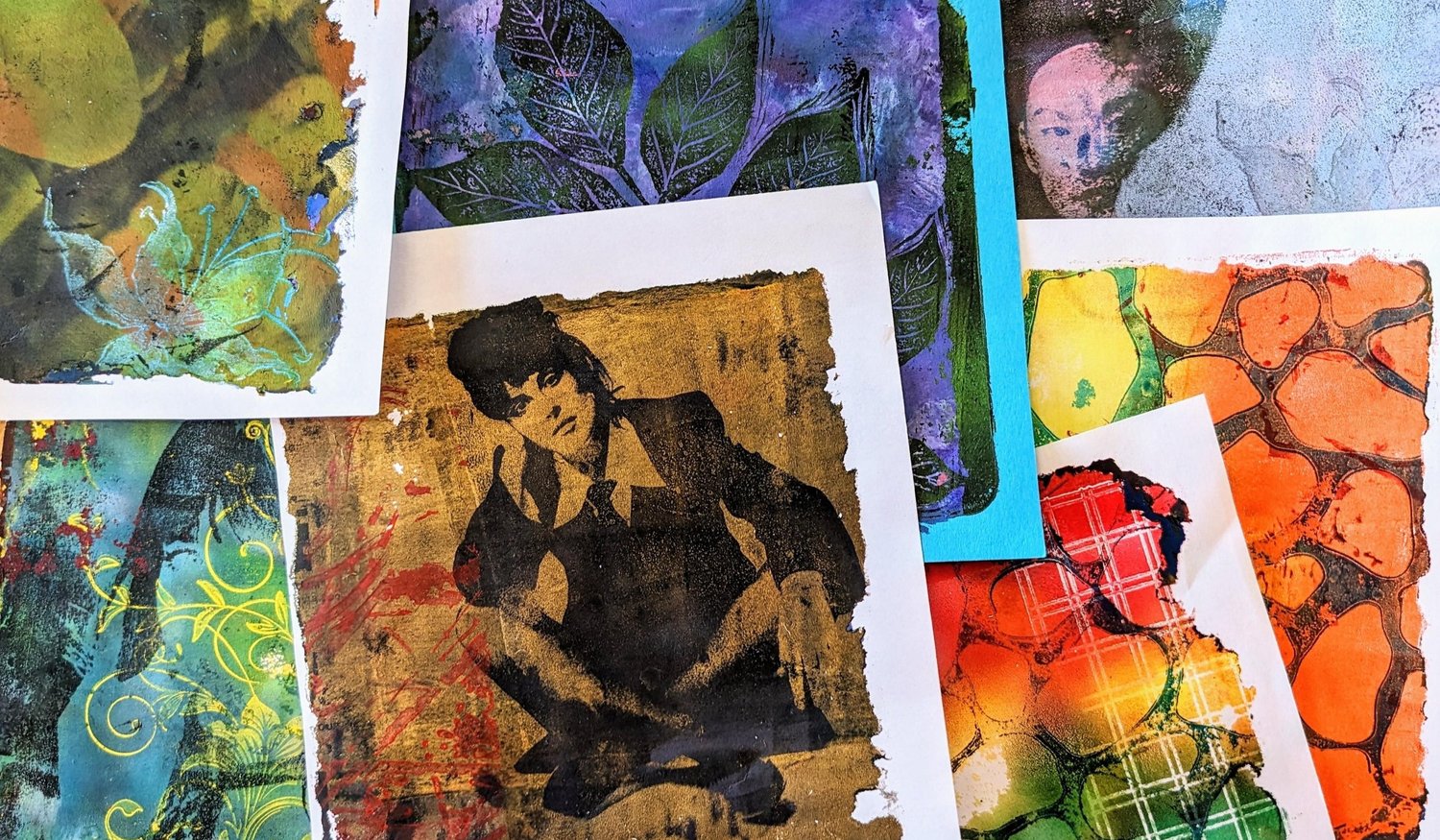 How to Teach Gelli Plate Printing, Photo Transfer Technique