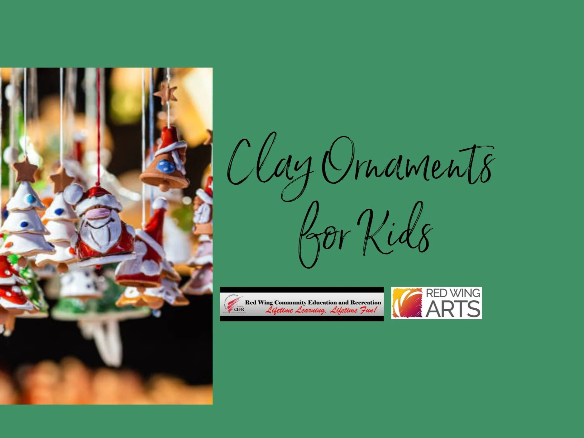 Clay Ornaments for Kids! Grades K-1